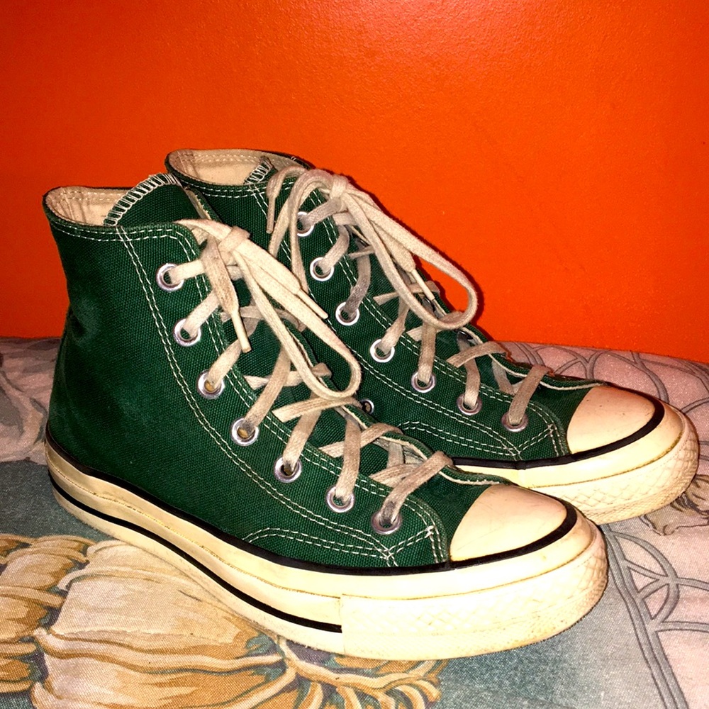 Converse Chuck Taylor 70s High-Top Sneakers Dark Green Woman’s 7 Men 9 Pre Owned
